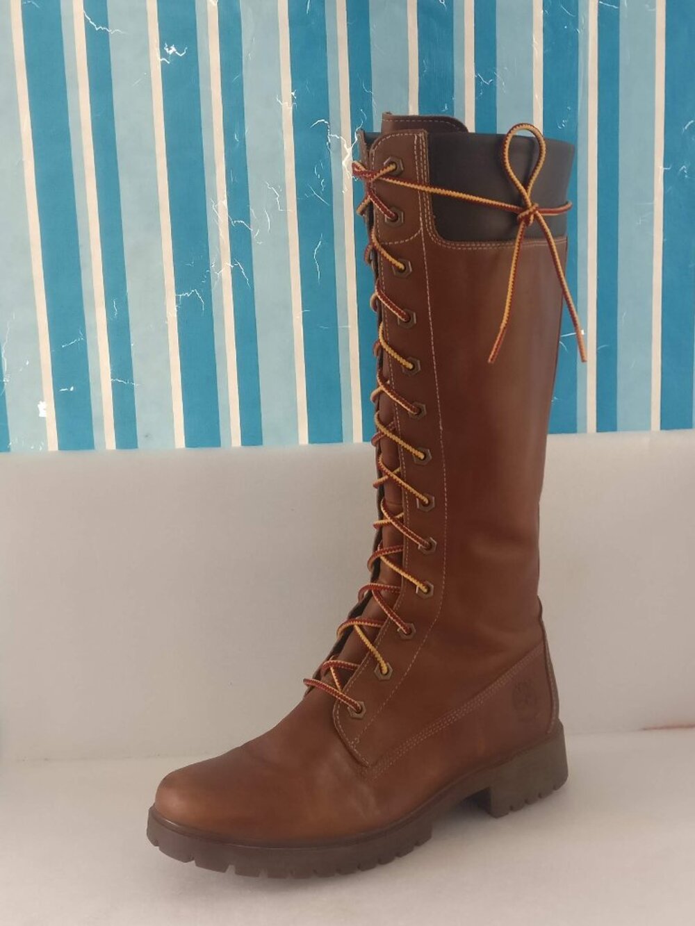 Timberland 14"Tall Countryside Knee High Waterproof Leather Boot Lace& Zip 7&8